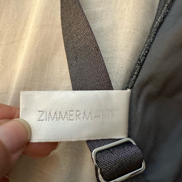 Zimmermann Separates Sculpt Metallic Bikini Top - Picture 5 of 6